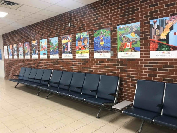 Art Created by Youth from Every Province and Territory  Unveiled Today at Charlottetown Airport